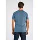 Lindbergh T-shirt med Crew neck i blå til herre