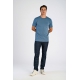 Lindbergh T-shirt med Crew neck i blå til herre