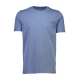 Lindbergh T-shirt med Crew neck i blå til herre