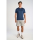 Lindbergh Fastdry T-Shirt i navy til herre