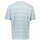 Lindbergh T-Shirt Towel Striped I pastelblå til herre
