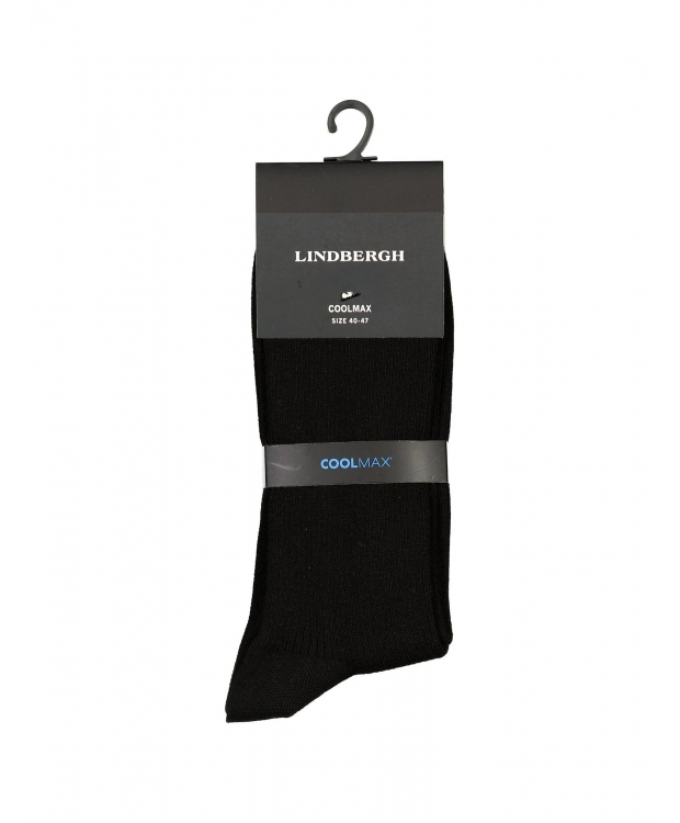 Lindbergh soft ribbed coolmax sock I sort til herre