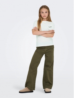 KIDS ONLY KOGHELEN  t-shirt i hvid til piger