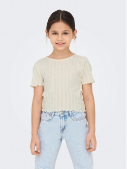 KIDS ONLY KOGCARLOTTA top i beige til piger