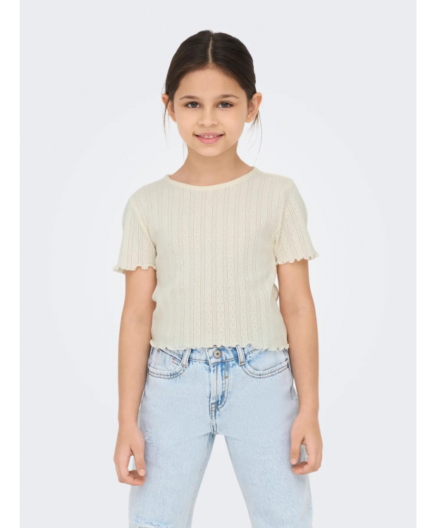 KIDS ONLY KOGCARLOTTA top i beige til piger