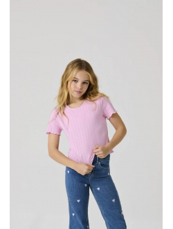 KIDS ONLY KOGCARLOTTA top i pink til piger