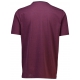 Lindbergh-STRIPED O-NECK TEE-DK WINE