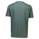 Lindbergh-STRIPED O-NECK TEE-DUSTY GREEN