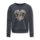 KIDS ONLY KOGRUNA sweatshirt i mørkegrå til piger