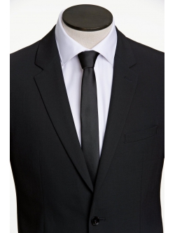 Lindbergh- polyester tie 5 cm- Black