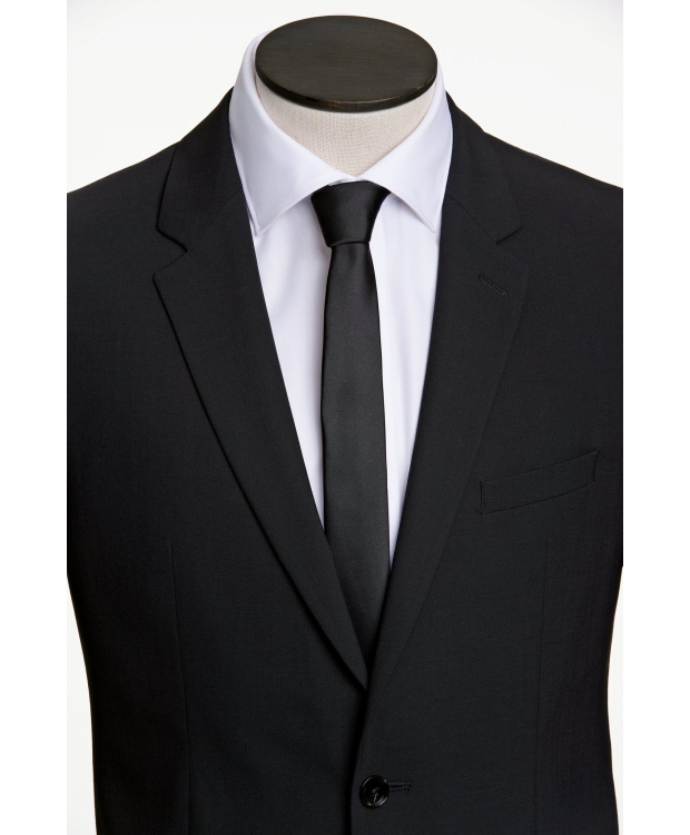 Lindbergh- polyester tie 5 cm- Black