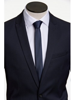 Lindbergh- polyester tie 5 cm-Navy