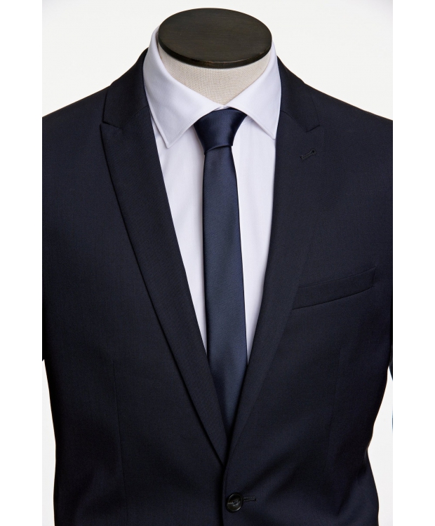Lindbergh- polyester tie 5 cm-Navy