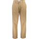 Bukser i twill med bred pasform- Deep sand