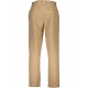 Bukser i twill med bred pasform- Deep sand