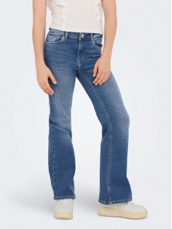 KIDS ONLY KOGJUICY flared denim bukser i blå til piger