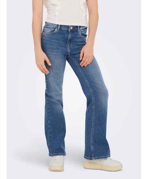 KIDS ONLY KOGJUICY flared denim bukser i blå til piger