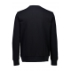 Lindbergh Sort sweatshirt med logoprint og O-hals i sort til herre