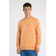 Lindbergh Peach sweatshirt med logoprint O-hals til herre