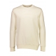 Lindbergh Pearl hvid sweatshirt med logoprint O-hals til herre