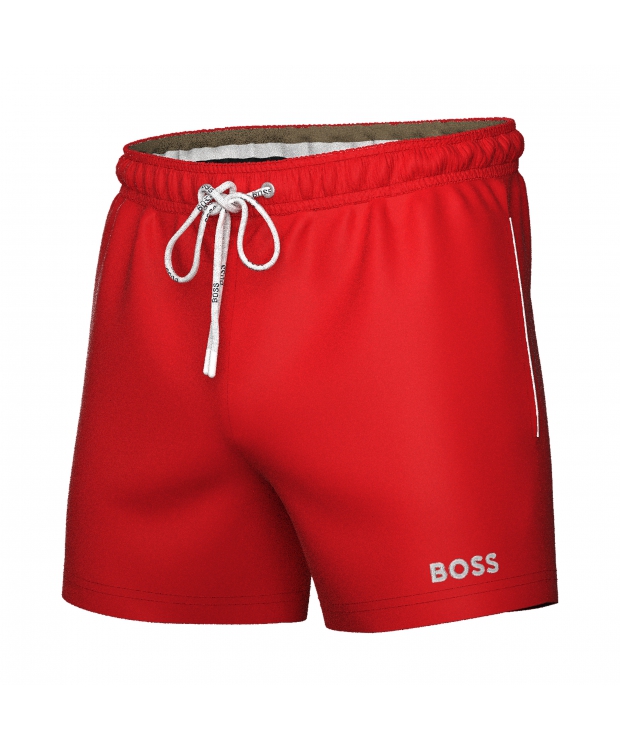 BOSS badeshorts i rød til herre