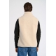Lindbergh fleecevest i Off White til herre