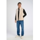 Lindbergh fleecevest i Off White til herre
