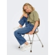 KIDS ONLY Straight fit denim bukser i blå til piger