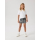 Name It Denim Shorts i Grå til Piger