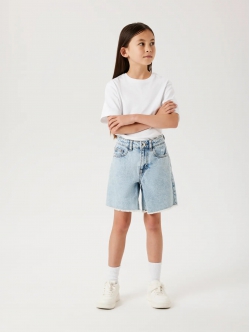 Name It Denim Shorts i Bred Pasform til Piger