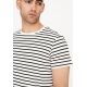 Resteröds Bambus T-shirt i hvid med sorte striber til herre