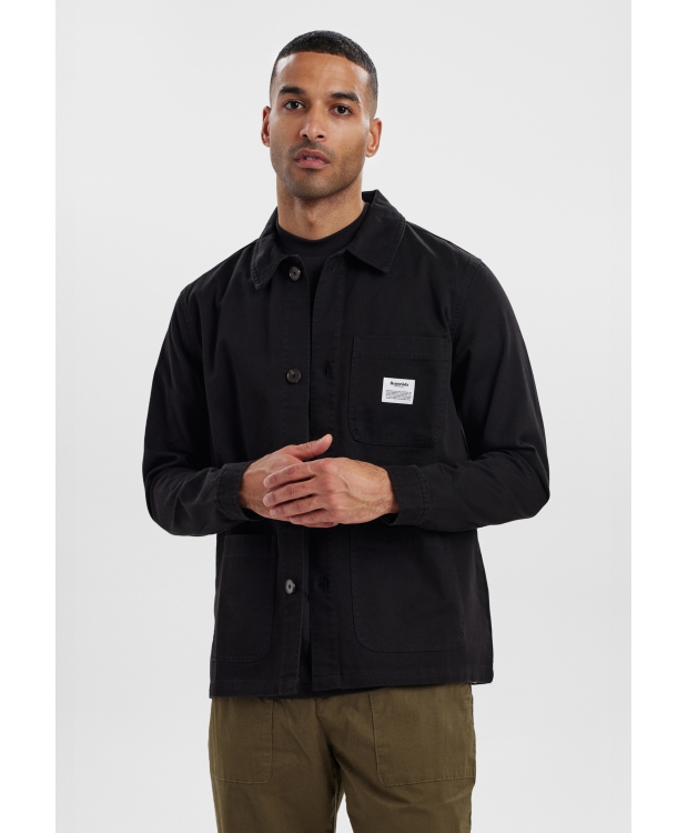 Resteröds Twill Overshirt I sort til herre