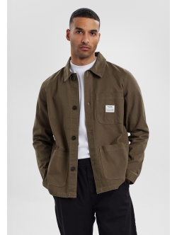 Resteröds Twill Overshirt I sand til herre