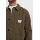 Resteröds Twill Overshirt I sand til herre