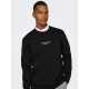 ONLY & SONS Sweatshirt Crew Neck i sort til herre