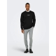 ONLY & SONS Sweatshirt Crew Neck i sort til herre