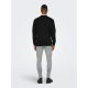 ONLY & SONS Sweatshirt Crew Neck i sort til herre