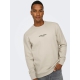 ONLY & SONS Sweatshirt Crew Neck i  Silver Lining til herre