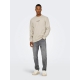 ONLY & SONS Sweatshirt Crew Neck i  Silver Lining til herre