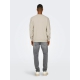 ONLY & SONS Sweatshirt Crew Neck i  Silver Lining til herre