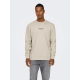 ONLY & SONS Sweatshirt Crew Neck i  Silver Lining til herre