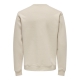 ONLY & SONS Sweatshirt Crew Neck i  Silver Lining til herre