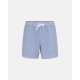 JBS klassiske badeshorts i lyseblå med striber til herre