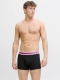 Jack & Jones 3-pak underbukser i sort med farvet elastik til herre