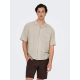ONLY & SONS T-shirt skjorte i Beige til herre