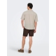 ONLY & SONS T-shirt skjorte i Beige til herre
