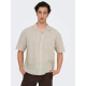 ONLY & SONS T-shirt skjorte i Beige til herre