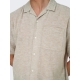ONLY & SONS T-shirt skjorte i Beige til herre