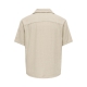 ONLY & SONS Beige T-shirt skjorte til herre