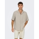 ONLY & SONS Beige T-shirt skjorte til herre